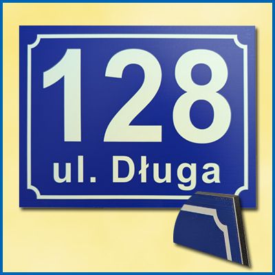 Numer na dom - Dibond 3 mm
